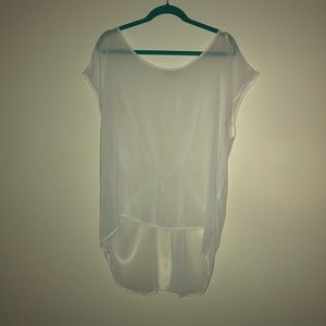 Cinched Back High-Low Shirt